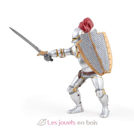 Figura de caballero con armadura y penacho rojo PA-39244 Papo 2