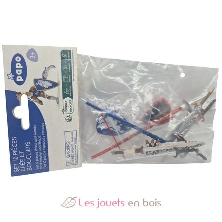 Conjunto de 10 accesorios para caballeros PA-39260 Papo 2