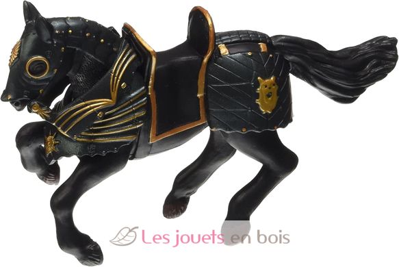 Figura de caballo del caballero de armadura negra PA-39276 Papo 3