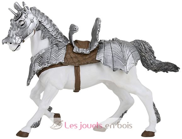 Figura de caballo blindado PA-39799 Papo 1