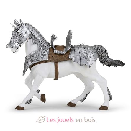 Figura de caballo blindado PA-39799 Papo 1