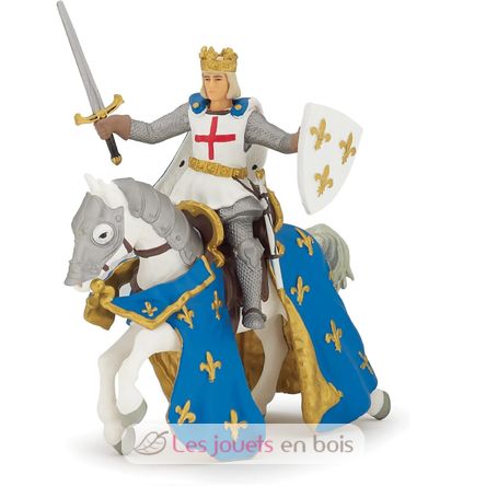 Figura de Saint-Louis y su caballo PA39841-4013 Papo 1