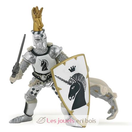 Figura del escudo del unicornio del maestro de armas PA39915-2872 Papo 1