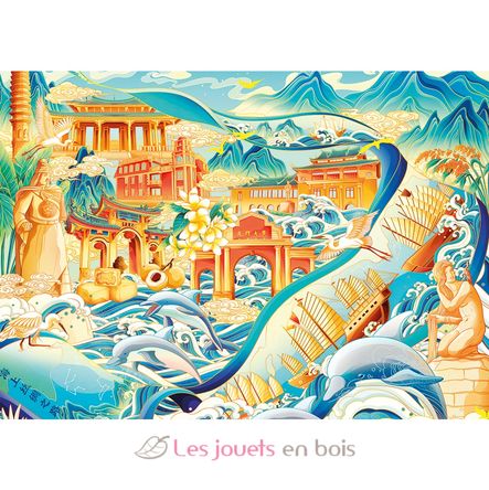 Puzzle Maravillas de Asia 1500 piezas N12001618 Nathan 2
