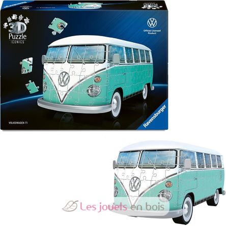 Puzzle 3D T1 Volkswagen 162 piezas RAV12008035 Ravensburger 7