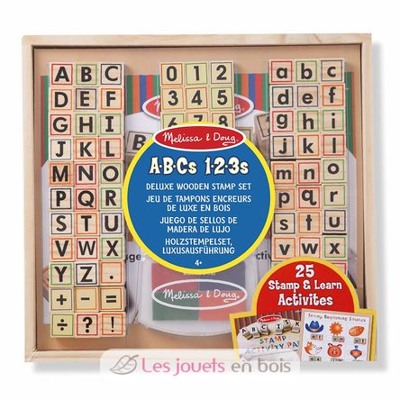 Almohadillas de tinta ABC 123 MD40118 Melissa & Doug 1