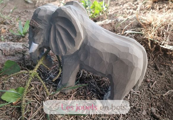 Figura elefante en madera WU-40453 Wudimals 3