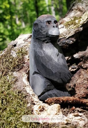 Figura gorila en madera WU-40459 Wudimals 2