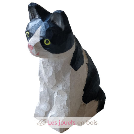 Figura gato en madera WU-40623 Wudimals 1