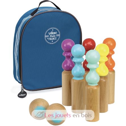 Juego de bolos Retro de madera V4063B Vilac 1