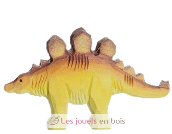 Figura estegosaurio en madera WU-40902 Wudimals 1