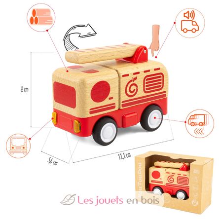 Routoudou - Mini camión de bomberos UL4305 Ulysse 2
