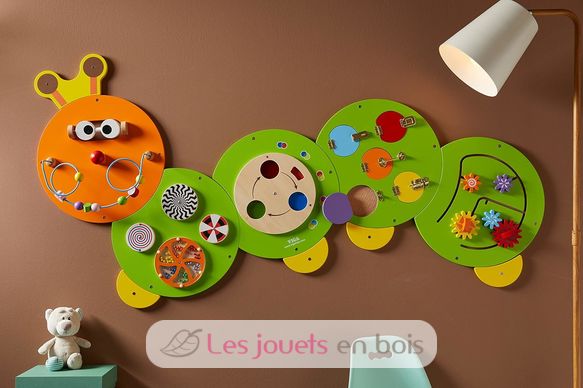 Panel de actividades de pared Oruga VG44557 Viga Toys 6