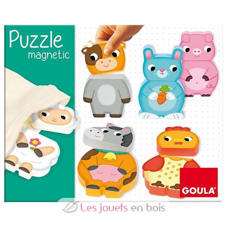 Puzzle magnético Animales de la granja GO455245 Goula 4