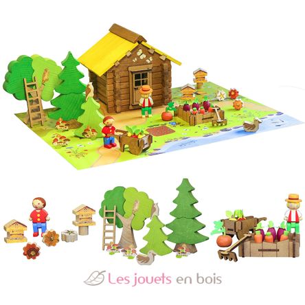 La Casa de la Naturaleza 95 piezas de madera JJ4601 Jeujura 2