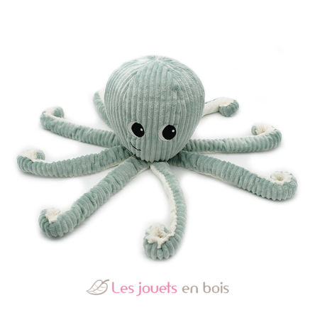 Peluche Filou pulpo verde menta Ptipotos DE74102 Les Déglingos 2