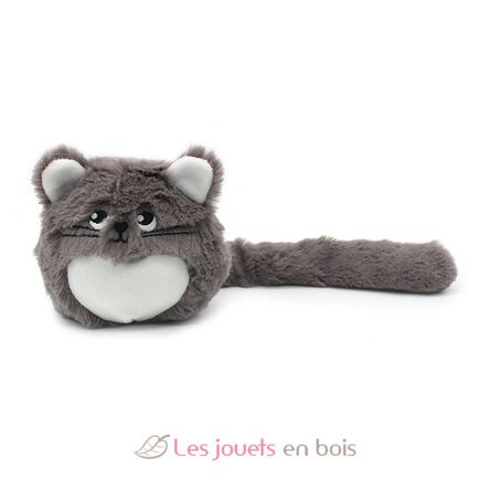 Mamá gata de peluche y su bebé gris DE74801 Les Déglingos 7