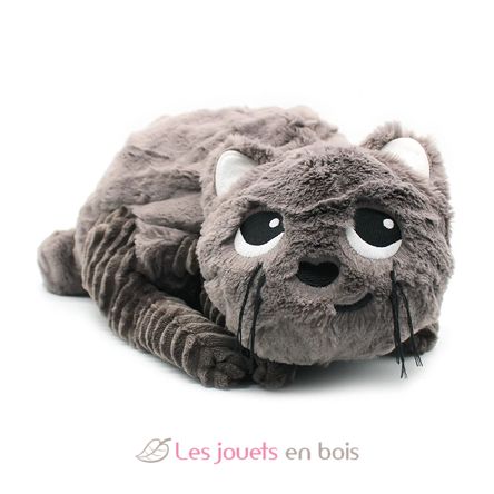 Mamá gata de peluche y su bebé gris DE74801 Les Déglingos 2