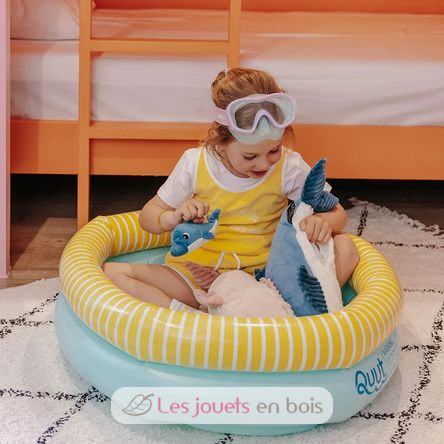 Mamá delfín de peluche y su bebé azul DE74901 Les Déglingos 2