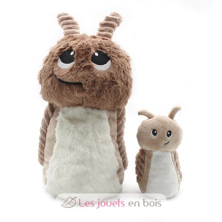 Mamá caracol de peluche y su bebé marrón DE75302 Les Déglingos 6