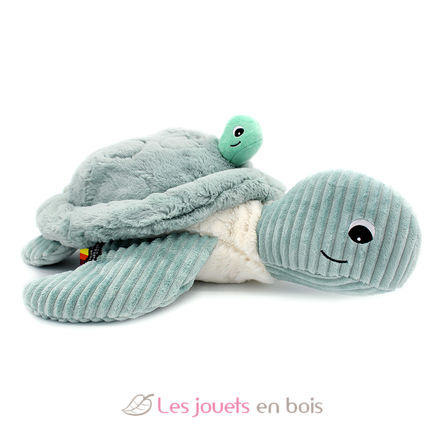 Peluche gigante tortuga mamá bebé menta DE73602 Les Déglingos 2