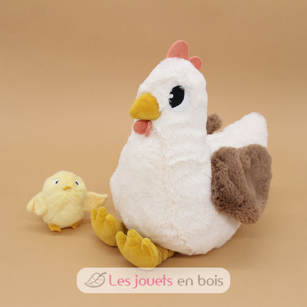Mamá gallina de peluche y su bebé DE76010 Les Déglingos 4