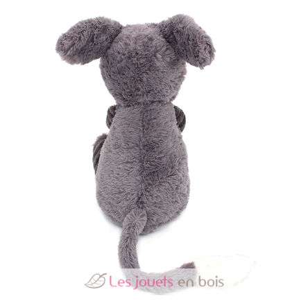 Mamá burro de peluche y su bebé gris DE76030 Les Déglingos 5