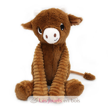 Mamá vaca de peluche y su bebé marrón DE76050 Les Déglingos 4