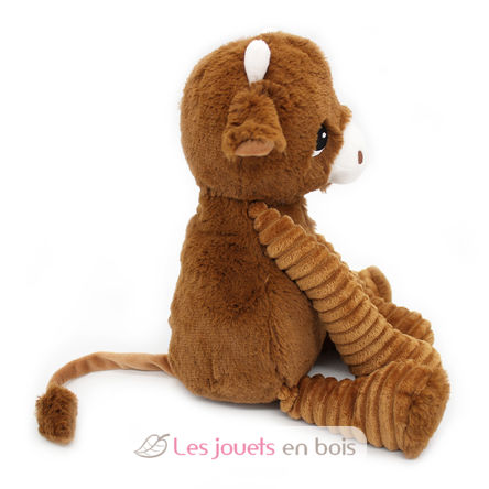 Mamá vaca de peluche y su bebé marrón DE76050 Les Déglingos 5