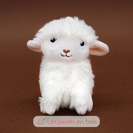 Mamá oveja de peluche y su bebé blanco DE76060 Les Déglingos 4