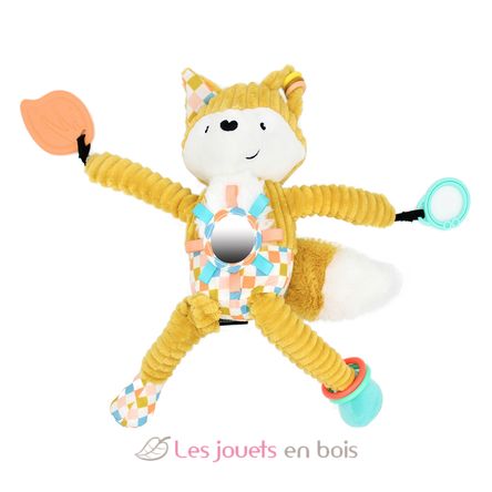 Peluche de actividad de viaje Cyranos el zorro DE42136 Les Déglingos 2