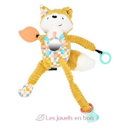 Peluche de actividad de viaje Cyranos el zorro DE42136 Les Déglingos 4