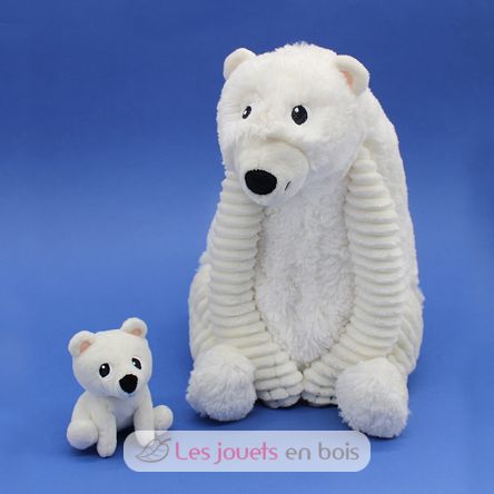 Mamá oso polar de peluche y su bebé DE76110 Les Déglingos 4