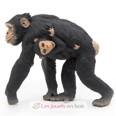 Figura de chimpancé y bebé PA50194 Papo 7