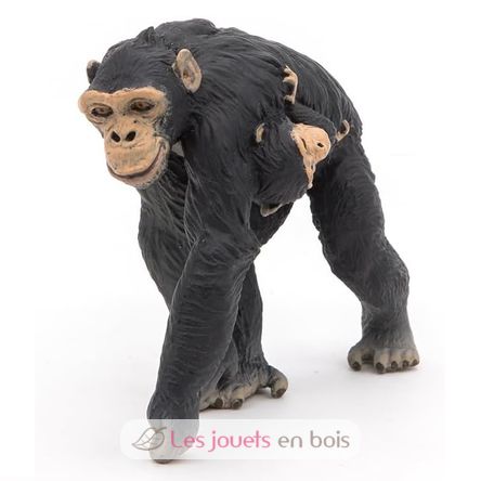 Figura de chimpancé y bebé PA50194 Papo 5