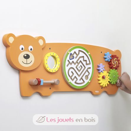 Panel de actividades de pared Oso VG50471 Viga Toys 5