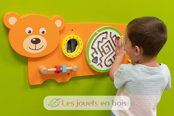 Panel de actividades de pared Oso VG50471 Viga Toys 3