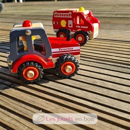 Tractor de madera roja EG511040 Egmont Toys 2