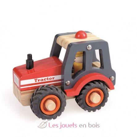 Tractor de madera roja EG511040 Egmont Toys 1