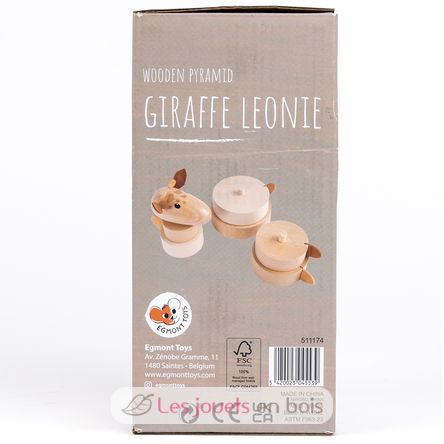 Léonie la jirafa apilable de madera EG511174 Egmont Toys 9