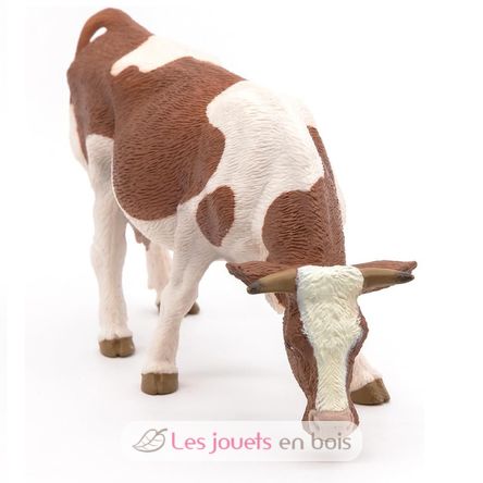 Figurilla de vaca Simmental pastando PA-51147 Papo 2