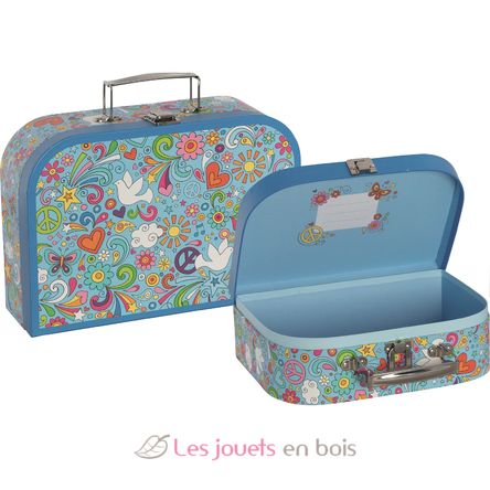 Juego de 2 maletas Peace and Love GK51444 Goki 1