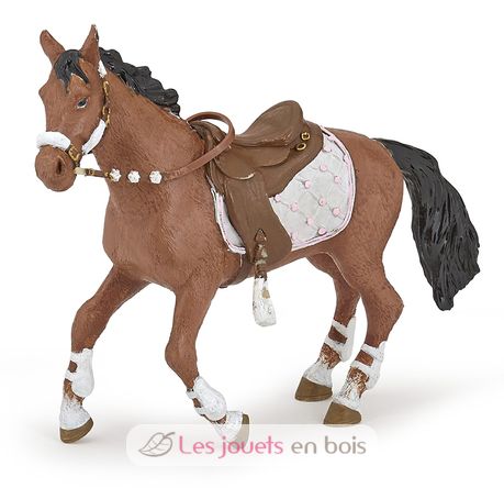 Figura de caballo jinete de moda de invierno PA51553 Papo 1