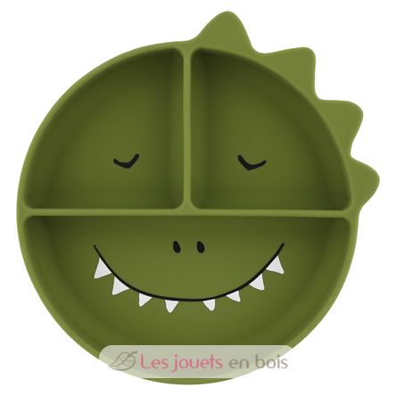 Plato compartimentado de silicona Mr Dino TX-96-439 Trixie 1