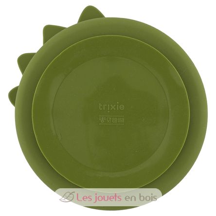 Plato compartimentado de silicona Mr Dino TX-96-439 Trixie 2
