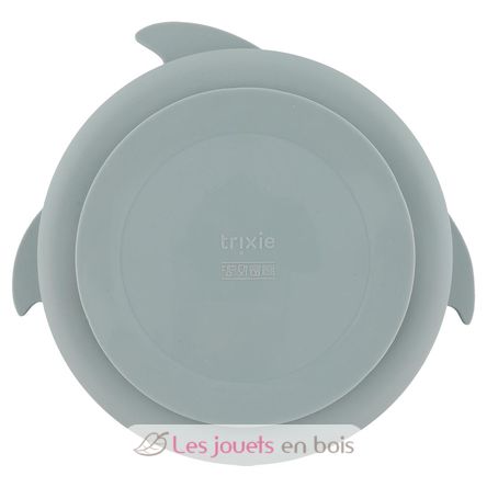 Plato compartimentado de silicona Mr Shark TX-96-457 Trixie 2