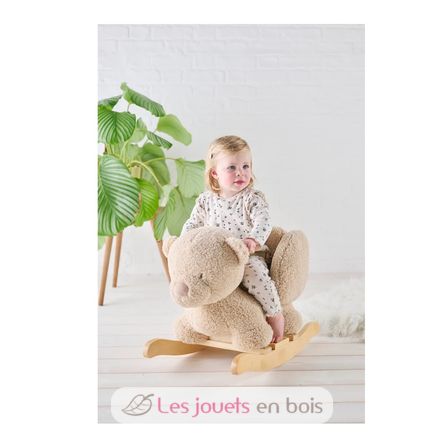 Juguete mecedor Teddy el oso beige NA544085 Nattou 2