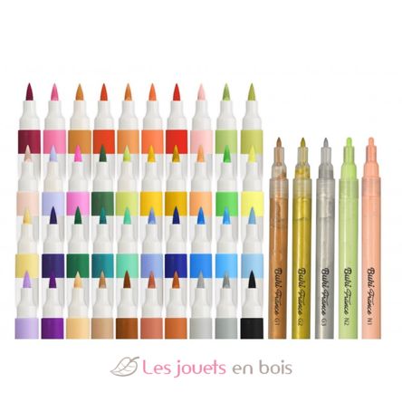 Set de 45 rotuladores acrílicos BUK5442 Buki France 3