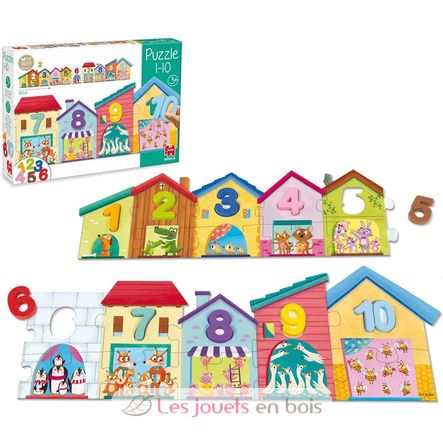 Puzzle de números del 1 al 10 GO55260 Goula 5