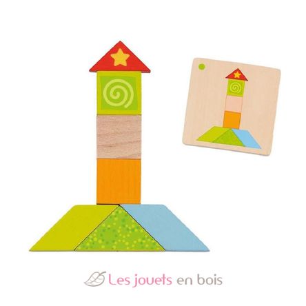 Tangram, mundo de colores GK56316 Goki 3
